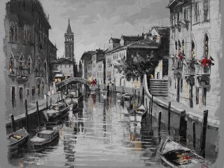 SGUARDO SU VENEZIA - OLIO SU TELA