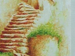 Le scale di casa.
Olio su tela (40x70)