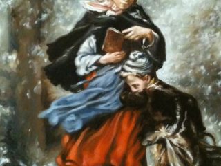 Bambini sotto la neve
olio su tela 50x70 cm