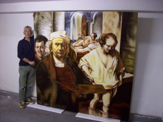 Insieme di Rembrandt
200x200 cm 
olio su tela