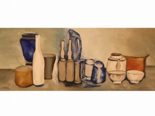 sognando Morandi
120x40 cm
olio su tela