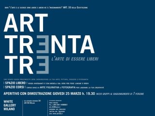Locandina con aperitivo inauguarale