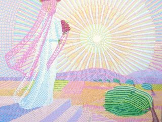 Titolo opera: La Sposa del sole.Olio su tela . 85x105