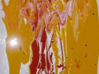 avventure cromatiche 80x40, smalto su tela