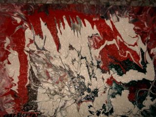 corrida 50x60, smalto su tavola