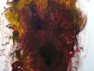 "Resurrection" olio e tecnica mista su carta