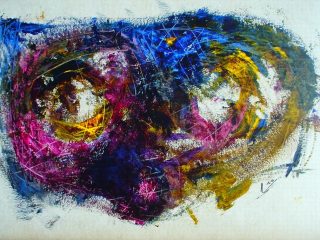 "Arcana Mimesis" olio e tecnica mista su carta