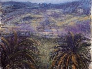 Opera di Vincenzo Nucci, Valle del Belice, olio su tela. 