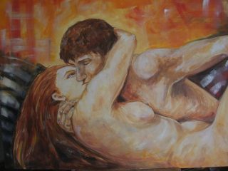 Sirene contemporanee- olio su mdf
