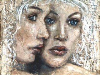 'ANGELI' 30X40 TECNICA MISTA SU TELA
"..camminerai per strade dove non ti sarà possibile incontrarmi,sussurrerai i tuoi passi,perchè io non possa sentirli e cancellerai il tuo cammino perchè io non possa seguirti.."