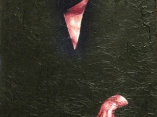 "Omaggio a Anna Magnani"
Olio su pannello nero scabroso cm. 55x100.