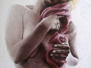 "OMAGGIO A MARILYN"
Olio a spatola su tela, cm. 80x130, anno 2005