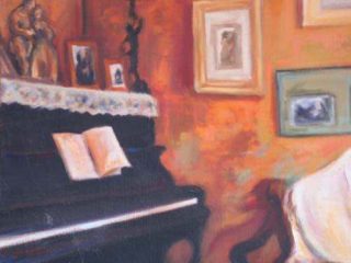 Salotto
50x50 olio su tela
La stanza dei giochi di quando ero bimba