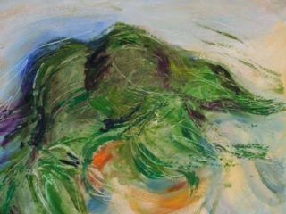 Le alghe - 50 x 70 - olio e alchidici su cartoncino