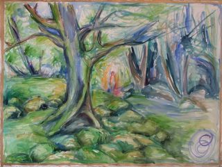 La ninfa del bosco
acquerello - 85x75