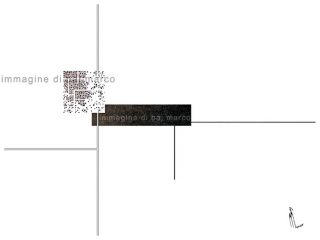 Città con ombra, china su carta, 33x48cm 2010 di Marco Baj