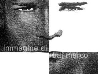Bianco e Nero, particolare, china su carta, nov 2010 di Marco Baj