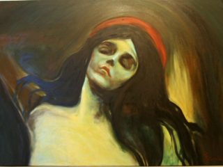 Tribute to E.Munch.oil 100/150cm.