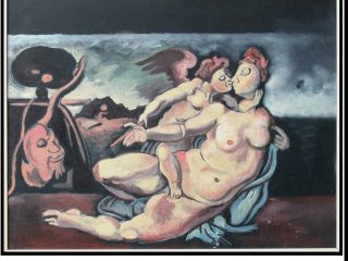 \" Eros \", 2005, olio su cartoncino telato, 40 cm x 50 cm.
