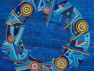 Mandala dei segnali 2012, t.m. su tela 40x40