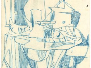Afro Basaldella, Studio di pittore al cavalletto, 1947