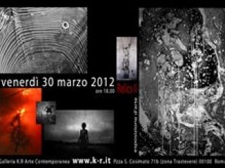 Manifesto della mostra "Relics II" nell'ambito della Rassegna d'Arte contemporanea "Percorsi Etici" 