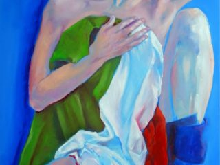 "Senza titolo" olio su tela 70x100