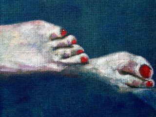 "Sentinelle" olio su tela 40x40