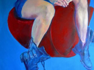 "Girl" acrilico ed olio su tela 100x100