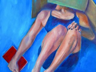 "Fragile?" olio su tela 80x120