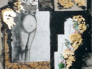 IL PIEDISTALLO
tecnica mista su cartone - cm 100x100