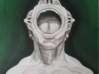  URLO. Acrilico su tela. Anno 2007,  cm 40 x 50 