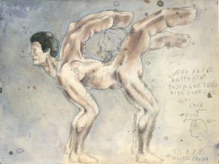 Album 1985  XV° \"Quindicesima opera\" , acquerello. Anno 1985