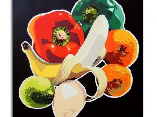 ziqqurat

" NATURA MORTA 
CON BANANA ”
acrilico su tela
dimensioni cm 110x120