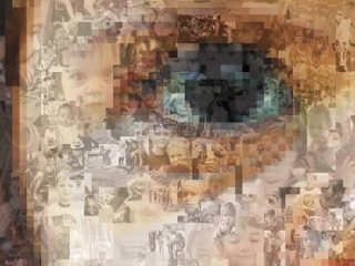 ZIQQURAT 
"Adorati figli miei" 
Elaborazione digitale
Stampa lambda 
particolare del pannello 2