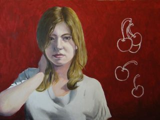 Il sogno delle ciliegie - Olio e acrilico su tela - 120x80 - 2010