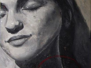 Attraversarsi - Olio e materia su tela 80x120 - 2010 (ott)