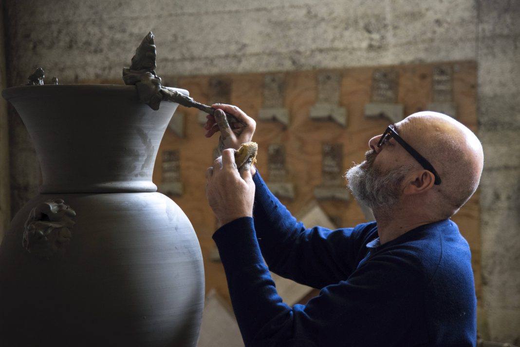 Vincenzo Cabiati – Saint Sebastian  https://www.exibart.com/repository/media/formidable/11/1-Cabiati-1068x712.jpg