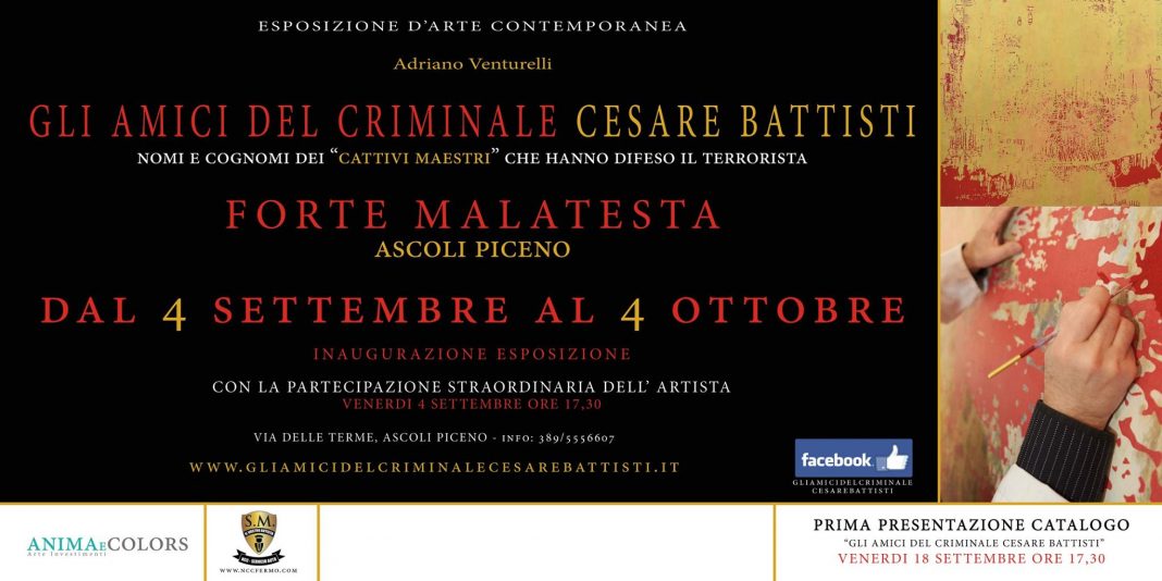 Adriano Venturelli – Gli amici del criminale Cesare Battistihttps://www.exibart.com/repository/media/formidable/11/118194512_172208294356388_8909142214545260774_o-1068x534.jpg
