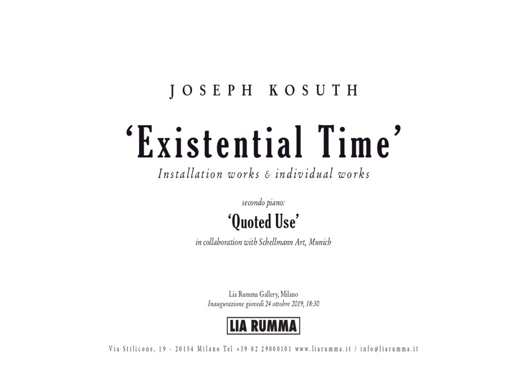 Joseph Kosuth – Existential Timehttps://www.exibart.com/repository/media/formidable/11/2019-024-AB-1068x772.jpg