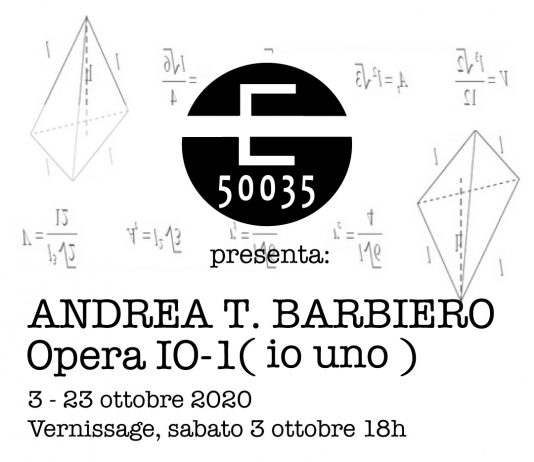 Andrea Turbo Barbiero – Opera Io-1 (io uno)
