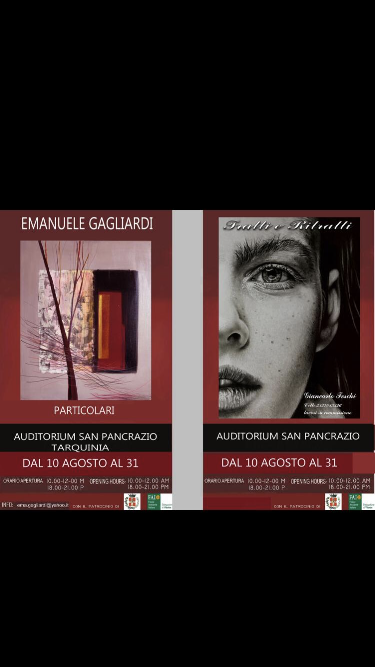 Emanuele Gagliardi / Giancarlo Foschi – Particolari. Tratti e Ritrattihttps://www.exibart.com/repository/media/formidable/11/IMG_5832-1.png