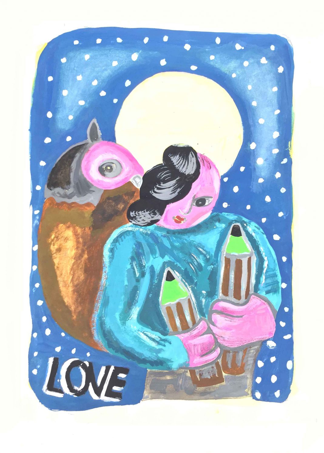 Kate Groobey – Assholes of ambitionhttps://www.exibart.com/repository/media/formidable/11/Kate-Groobey-Howl-4-2019-A4-watercolour--1068x1490.jpg