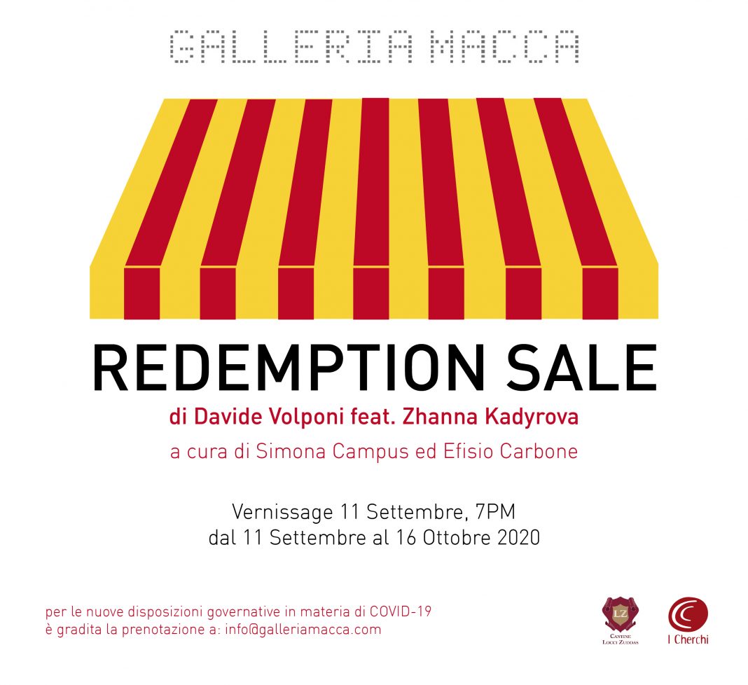 Davide Volponi / Zhanna Kadyrova – Redemption Salehttps://www.exibart.com/repository/media/formidable/11/Redemption-Sale-1-1068x978.jpg