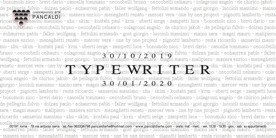 Typewriter. Machina scriptoriahttps://www.exibart.com/repository/media/formidable/11/TYPEWRITER-1-1068x534.jpg