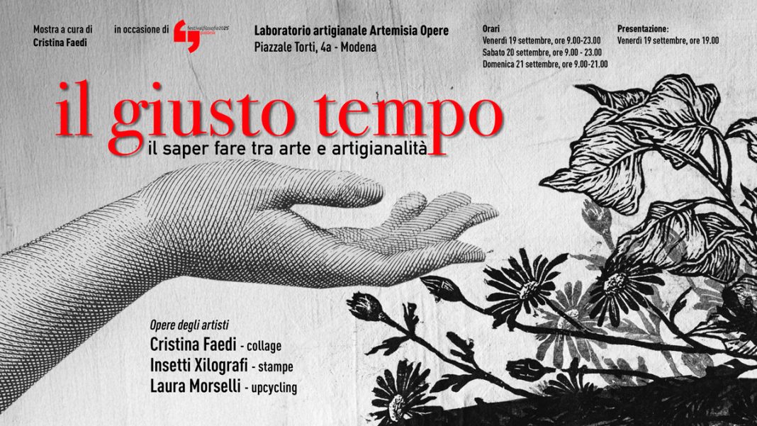 il giusto tempo – il saper fare fra arte e artigianalitàhttps://www.exibart.com/repository/media/formidable/11/img/04c/IL-GIUSTO-TEMPO-invito_mostra_1200x675-1068x601.jpg