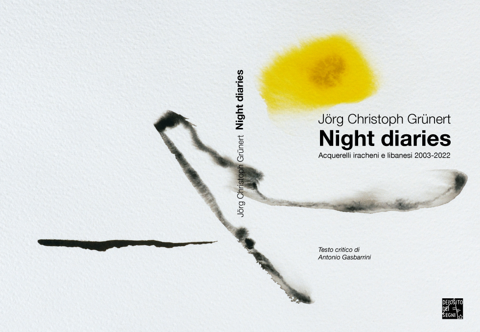 NIGHT DIARIES – acquerelli iracheni e libanesi 2003-2022https://www.exibart.com/repository/media/formidable/11/img/04c/copertina-catalogo.jpg