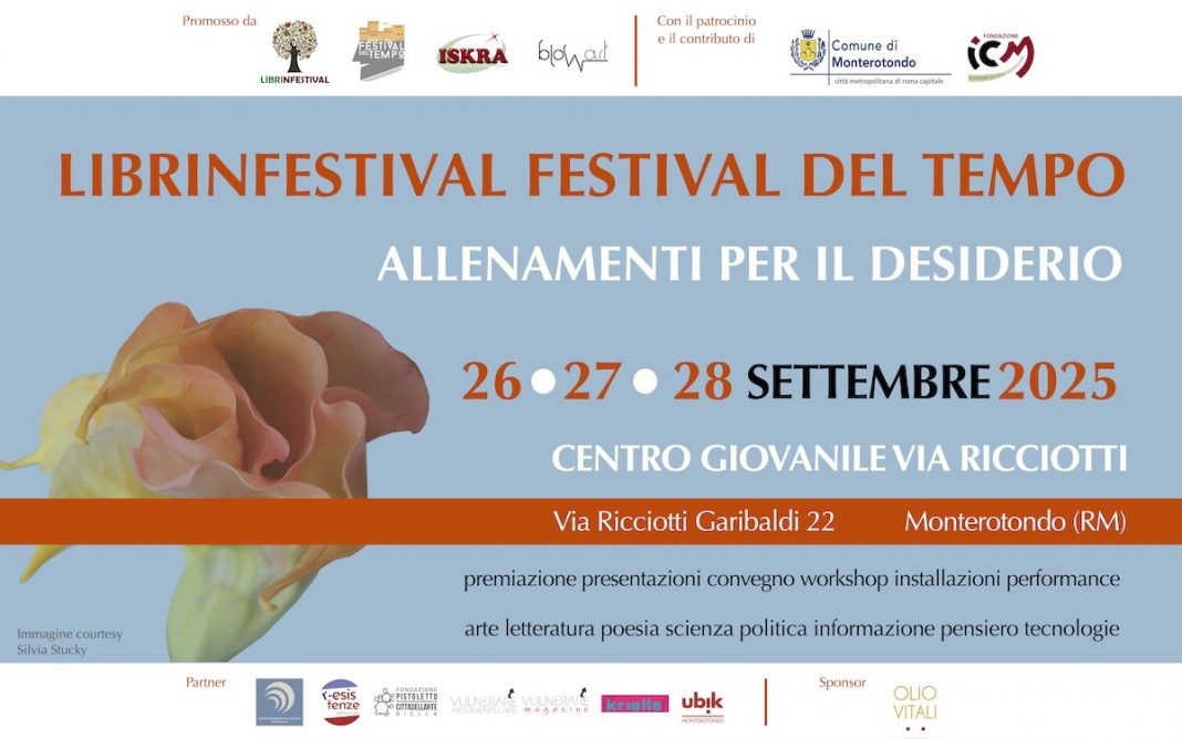 Librinfestival Festival del Tempo 2025https://www.exibart.com/repository/media/formidable/11/img/078/Invito-librinfestival-festival-del-tempo-2025-1068x668.jpg