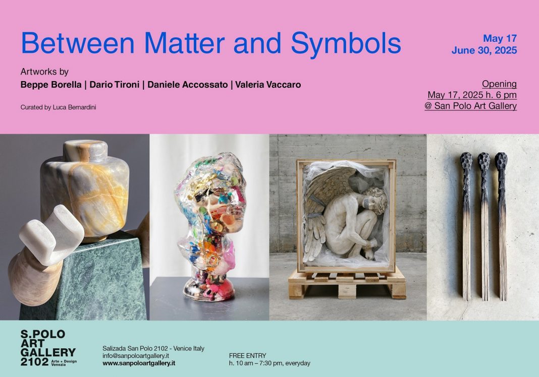 TRA MATERIE E SIMBOLI Opere di: Daniele Accossato, Beppe Borella, Dario Tironi, Valeria Vaccarohttps://www.exibart.com/repository/media/formidable/11/img/08f/locandina-mostra-1068x748.jpg