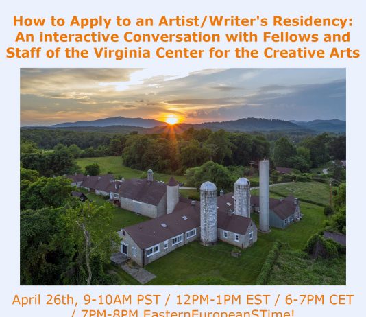How to Apply to an Artist/Writer’s Residency: An interactive Conversation with Fellows and Staff of the Virginia Center for the Creative Arts